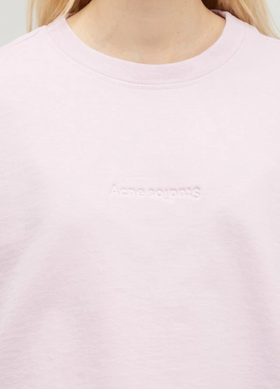 Shop Acne Studios Odice Sweatshirt In Light Pink