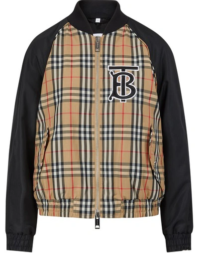 Shop Burberry Harlington Jacket In Black