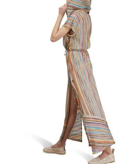 Shop Missoni Striped Maxi Dress In Multicolor