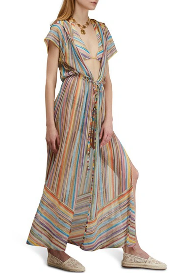 Shop Missoni Striped Maxi Dress In Multicolor