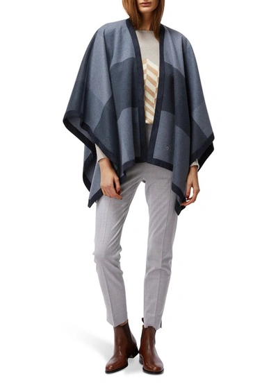 Shop Loro Piana Madison Cashmere Shawl In Grey/blue