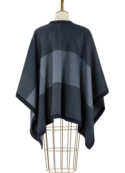 Shop Loro Piana Madison Cashmere Shawl In Grey/blue