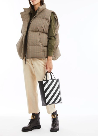 Shop Nina Ricci Checked Jacket In Stretch Fabric In M7382