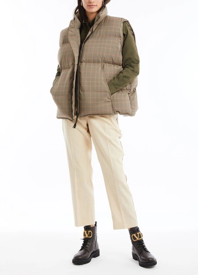 Shop Nina Ricci Checked Jacket In Stretch Fabric In M7382