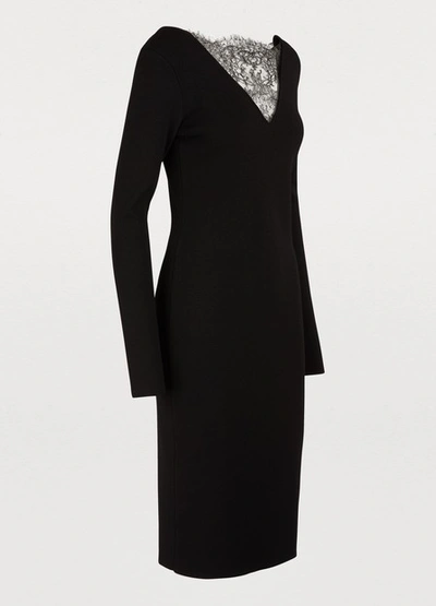 Shop Givenchy Long-sleeved Dress In Noir