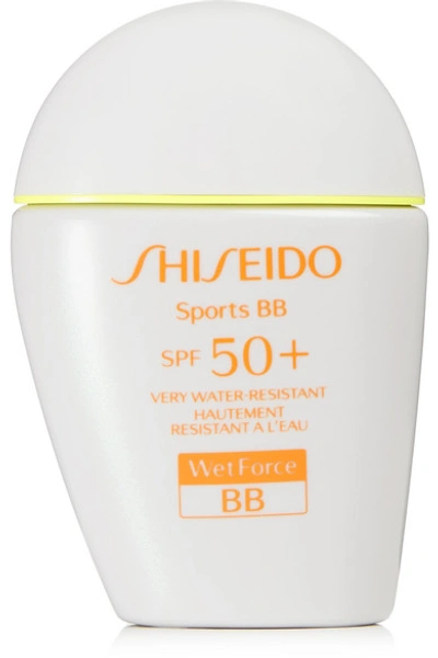 Shop Shiseido Sports Bb Wetforce Spf50+ - Dark, 30ml In Neutral