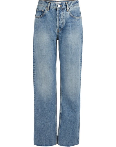 Shop Anine Bing Jackie Jeans In Blue