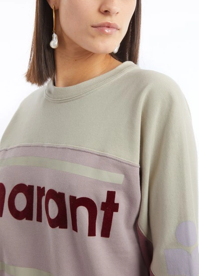 Shop Isabel Marant Étoile Gallian Sweatshirt In Pink
