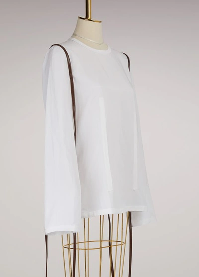 Shop Jw Anderson Reverse Seam Blouse In White