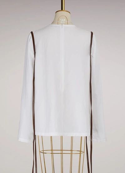 Shop Jw Anderson Reverse Seam Blouse In White