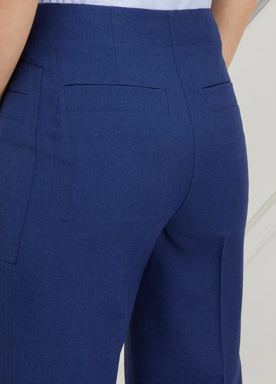 Shop Acne Studios Pants With Pockets In Navy