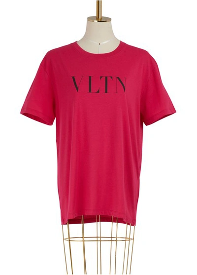 Shop Valentino Vltn T-shirt In Pink