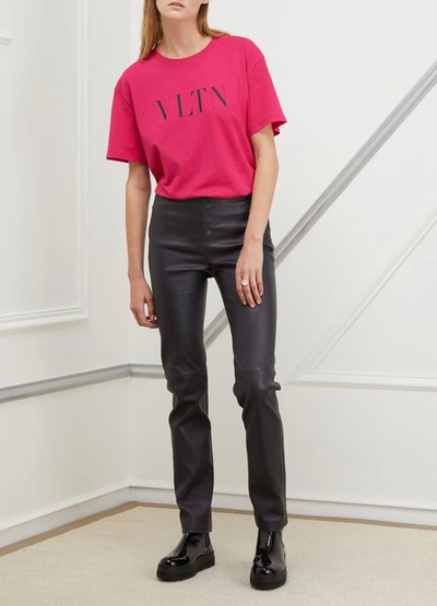 Shop Valentino Vltn T-shirt In Pink