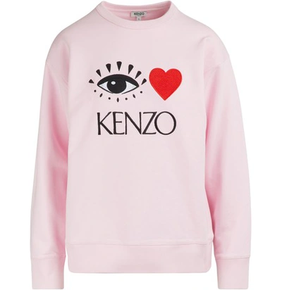 Shop Kenzo Valentine Sweatshirt In Flamingo Pink