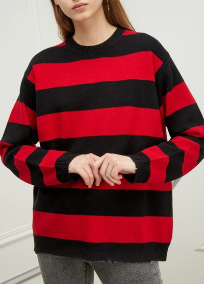 Marc Jacobs The Grunge Sweater In Red