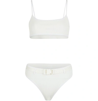 Shop Off-white Belted Bikini In White