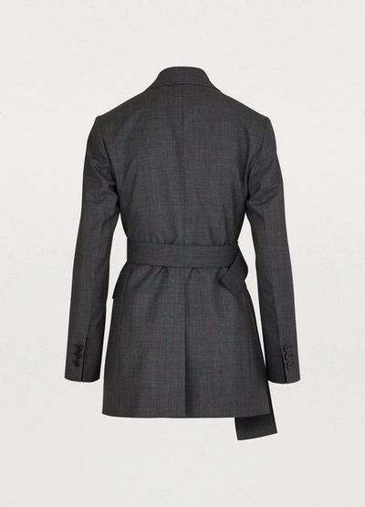 Shop Prada Prince De Galles Jacket In Grey