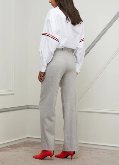 Shop Loro Piana Silk And Cashmere Trousers In Sirio Melange