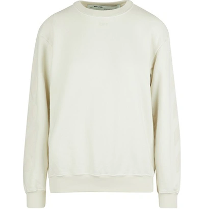 Shop Off-white Diag Sweatshirt In White/white