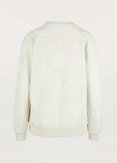 Shop Off-white Diag Sweatshirt In White/white