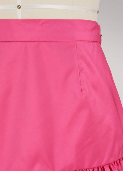 Shop Stella Mccartney Taffeta Skirt In Pink