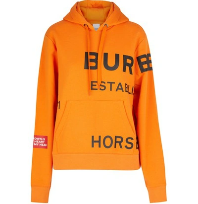 Shop Burberry Poulter Sweatshirt In Bright Orange