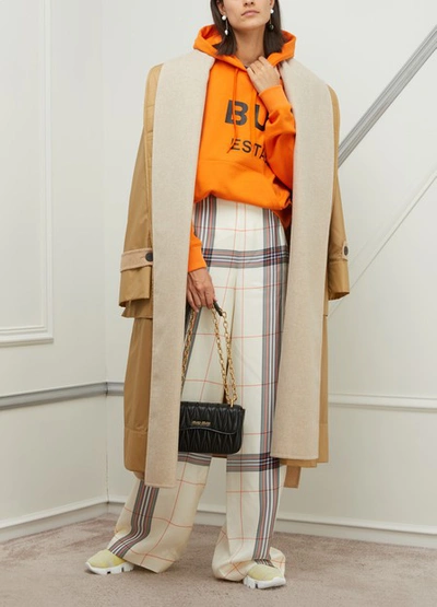 Shop Burberry Poulter Sweatshirt In Bright Orange