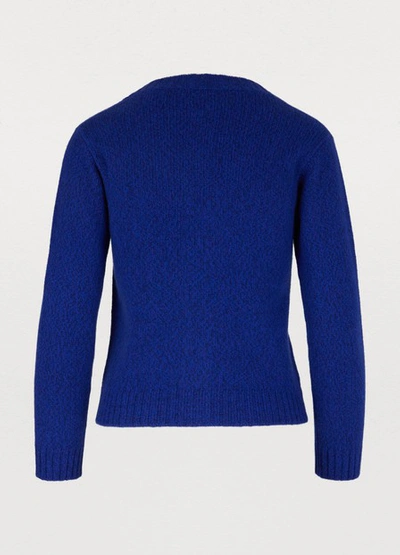 Shop Prada Cashmere Cardigan In Bluette