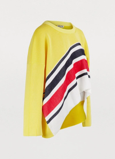 Shop Aalto Asymmetric Sweater In Yellow