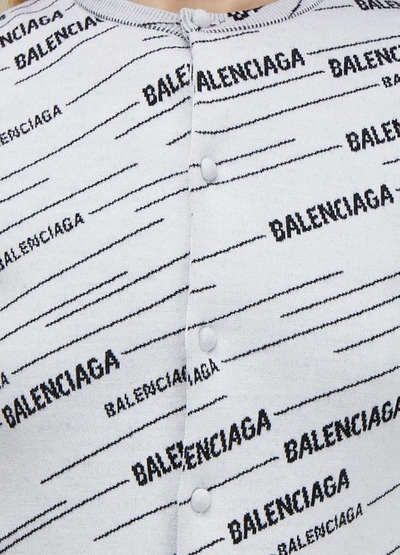 Shop Balenciaga Long Sleeved Cardigan In 9040