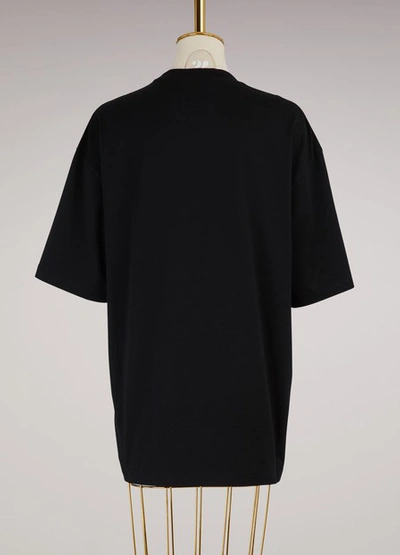 Shop Balenciaga Bb Oversize T-shirt In Noir