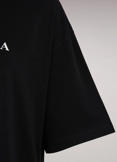 Shop Balenciaga Bb Oversize T-shirt In Noir