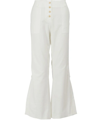 Shop Proenza Schouler Flared Trousers In Off-white