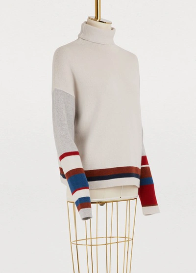 Shop Loro Piana Turtleneck Sweater In Off-white