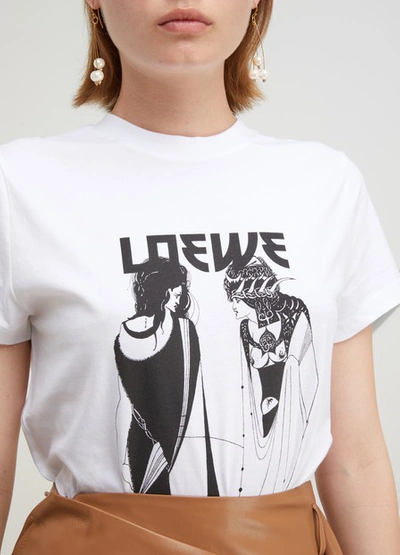 Shop Loewe Salome T-shirt In White