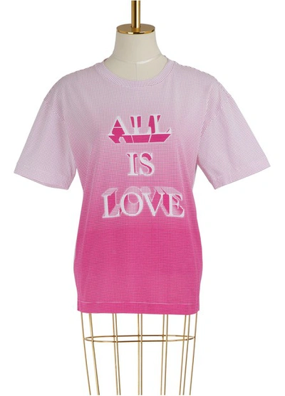 Shop Stella Mccartney All Is Love T-shirt In 8490 - Pure White/fuchsia