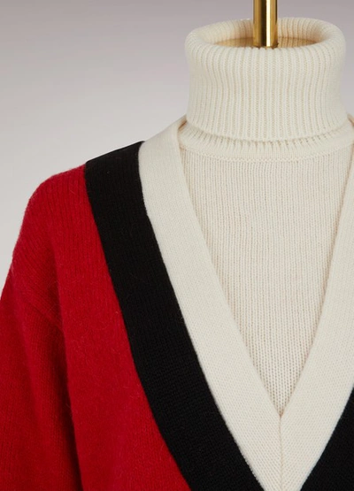 Shop Moncler Bell Alpaca Sweater In Red