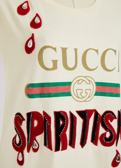 Shop Gucci Spiritismo T-shirt In Ivory