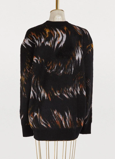 Shop Givenchy Oversized Knitted Sweater In Black