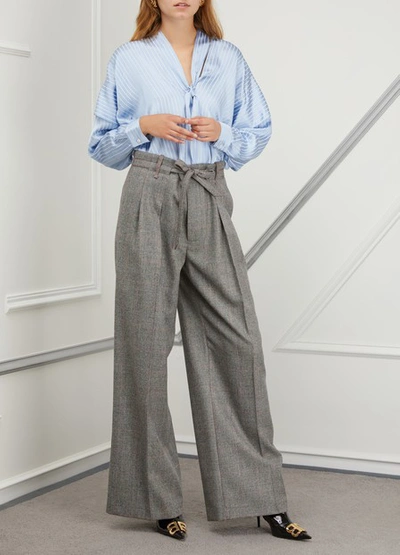 Shop Roland Mouret Wide-fit Pants In Grey