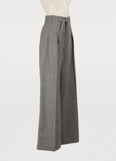 Shop Roland Mouret Wide-fit Pants In Grey