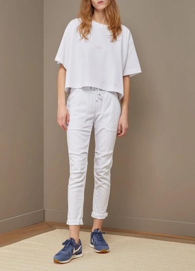 Shop Acne Studios Cylea Cotton Sweatshirt In Optic/white