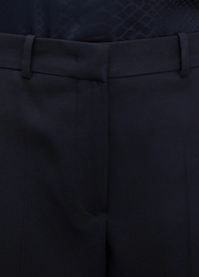 Shop Jil Sander Wool Pants In 402 - Dark Blue