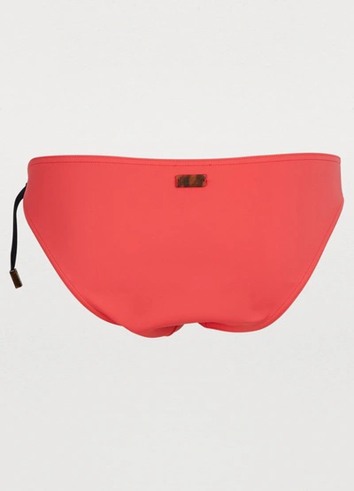 Shop Vilebrequin Bikini Bottoms In Pale Red