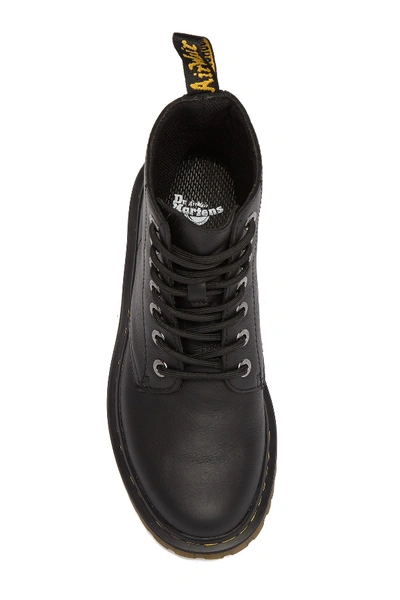 Shop Dr. Martens' Luana Leather Combat Boot In Black