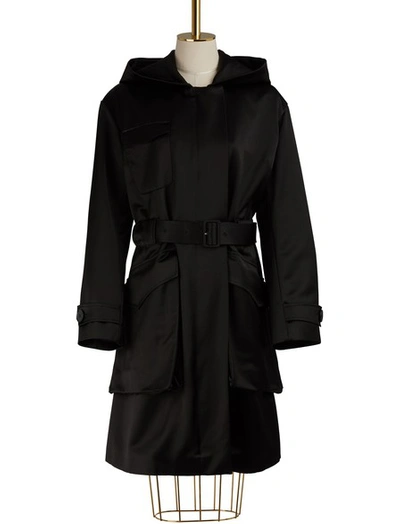 Shop Simone Rocha Hooded Parka In Black