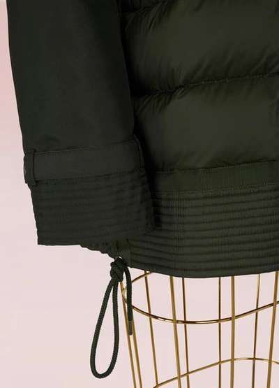 Shop Moncler Harriet Down Jacket In Khaki