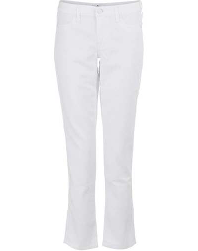 Shop 7 For All Mankind Pyper Cropped Jeans In Pure White