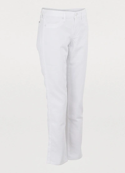 Shop 7 For All Mankind Pyper Cropped Jeans In Pure White