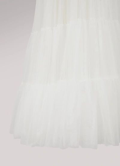 Shop Moncler Tulle Dress In White